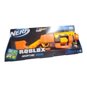 NERF NEW IN BOX ROBLOX ADOPT ME BEES DART BLASTER WITH 8 DARTS
